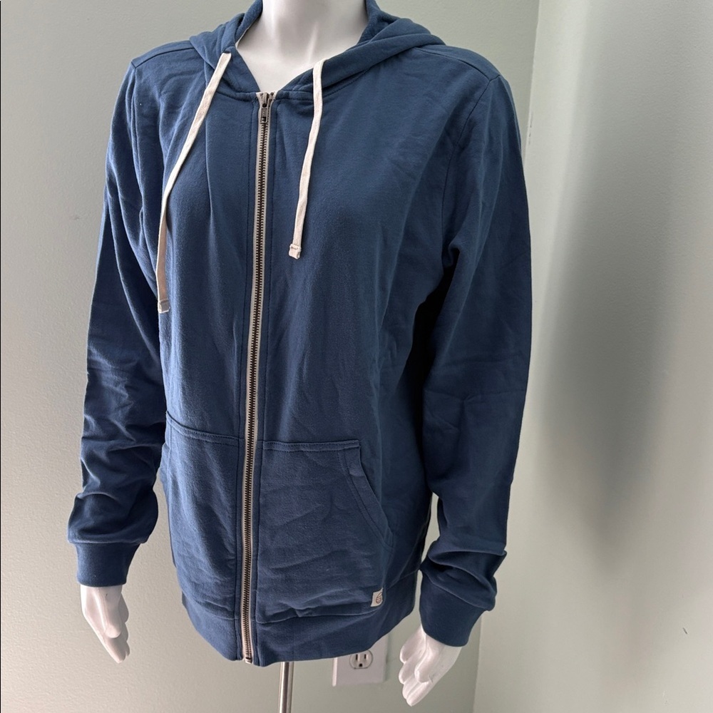 Marine Layer Women’s Blue Full Zip Up Hoodie Sweatshirt Size Small - Picture 2 of 5
